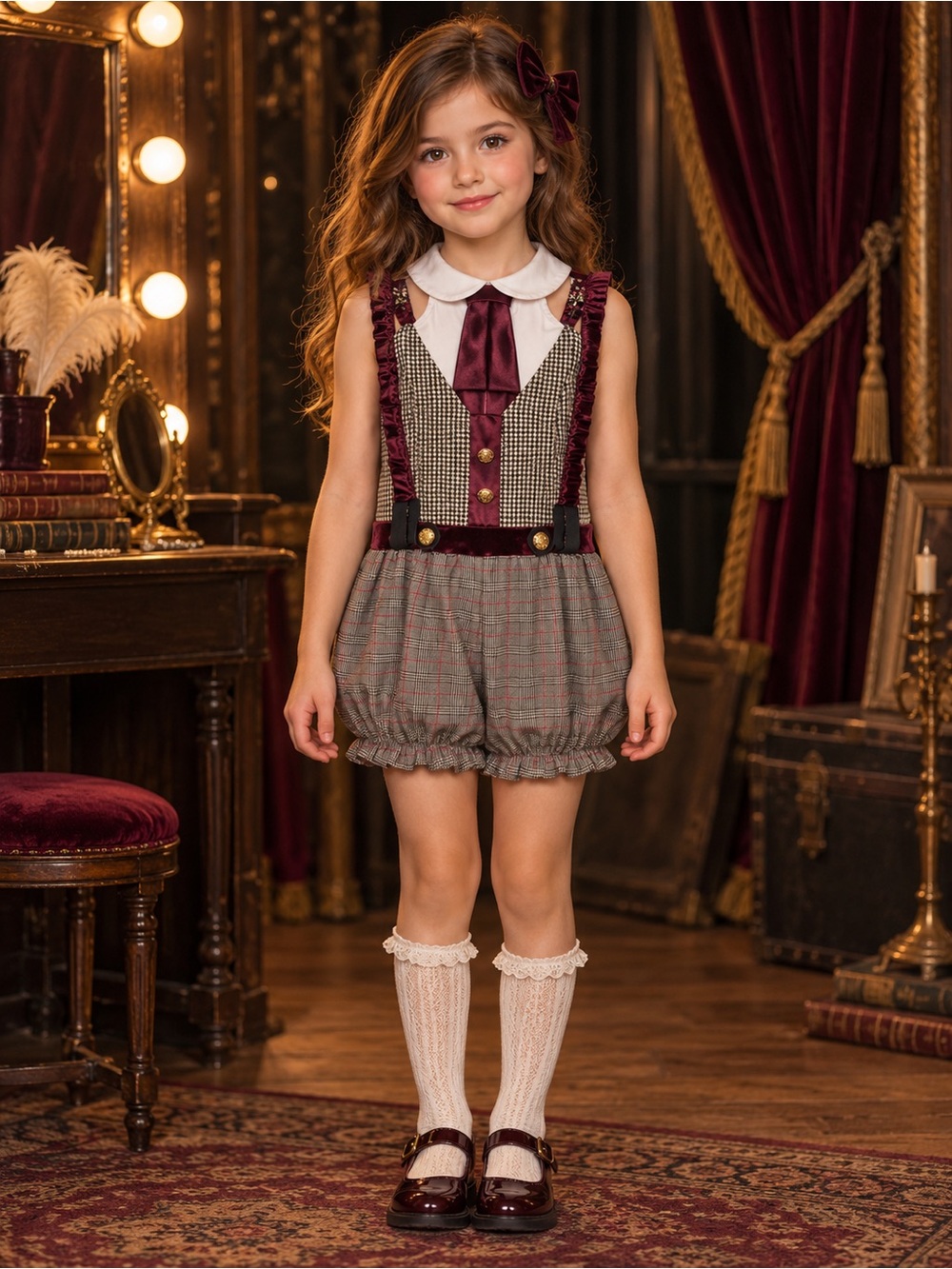 Weissman King of New York Newsies Houndstooth Dance Romper MC